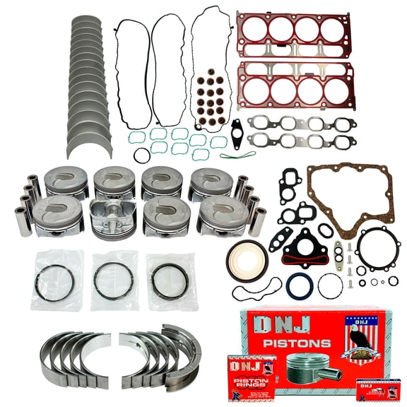DNJ EK3244 Engine Rebuild Kit 14-22 Cadillac Chevrolet GMC Escalade Escalade ESV Corvette Silverado 1500 Suburban Tahoe Sierra 1500 Yukon Yukon XL 6.2L 16V V8 OHC