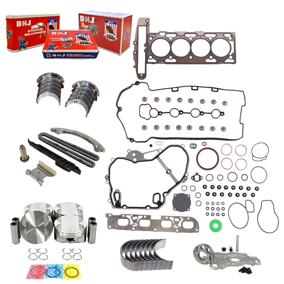 DNJ EK339AM Master Engine Rebuild Kit Fits Cars & Trucks 2007-2012 Chevrolet 2.4L L4 16V DOHC 2384cc