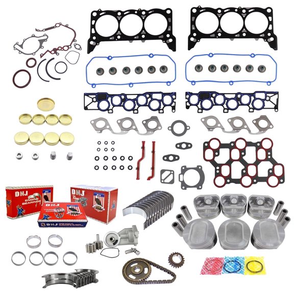 DNJ EK4120AM Master Engine Rebuild Kit Fits Cars & Trucks 1998-2000 Ford E-150 Econoline E-150 Econoline Club Wagon E-250 Econoline F-150 4.2L OHV V6 12V 256cid VIN 2