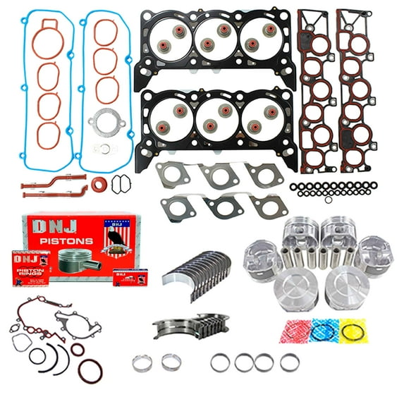 DNJ EK4129A Engine Rebuild Kit Fits Cars & Trucks 2005-2007 Ford Freestar 3.9L OHV V6 12V 238cid VIN 6