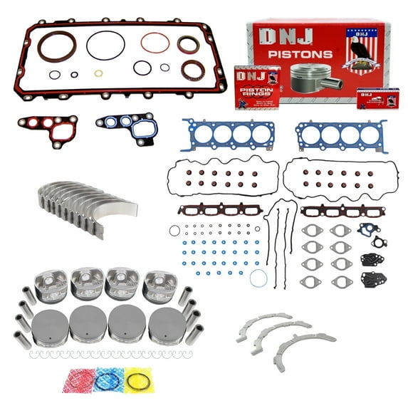 DNJ EK4173 Engine Rebuild Kit Fits Cars & Trucks 2004-2006 Ford Lincoln Expedition F-150 F-250 Super Duty F-350 Super Duty Mark LT Navigator 5.4L SOHC V8 24V 330cid VIN 5 VIN V