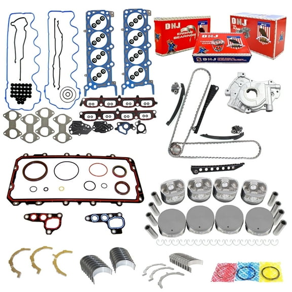 DNJ EK4174M Master Engine Rebuild Kit Fits Cars & Trucks 2007-2014 Ford Lincoln Expedition F-150 F-250 Super Duty F-350 Super Duty Mark LT Navigator 5.4L SOHC V8 24V 330cid VIN 5 VIN V