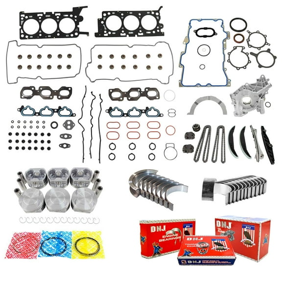 DNJ EK4194M Master Engine Rebuild Kit Fits Cars & Trucks 1996-2005 Ford V6 3.0L DOHC 24V Duratec