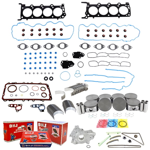 DNJ EK4218M Master Engine Rebuild Kit Fits Cars & Trucks 2010 Ford Mustang 4.6L V8 281cid 24V SOHC