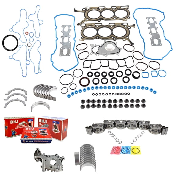 DNJ EK4298AM Engine Rebuild Kit 11-19 FORD F150 TRUCKS TRANSIT-150 TRANSIT-250 TRANSIT-350 TRANSIT-350 HD 3.7L 24V V6 DOHC