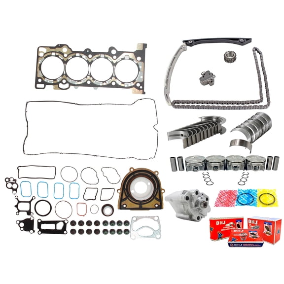 DNJ EK4318M Master Engine Rebuild Kit Fits Cars & Trucks 15-18 Lincoln MKC Mustang 2.3L L4 16V DOHC