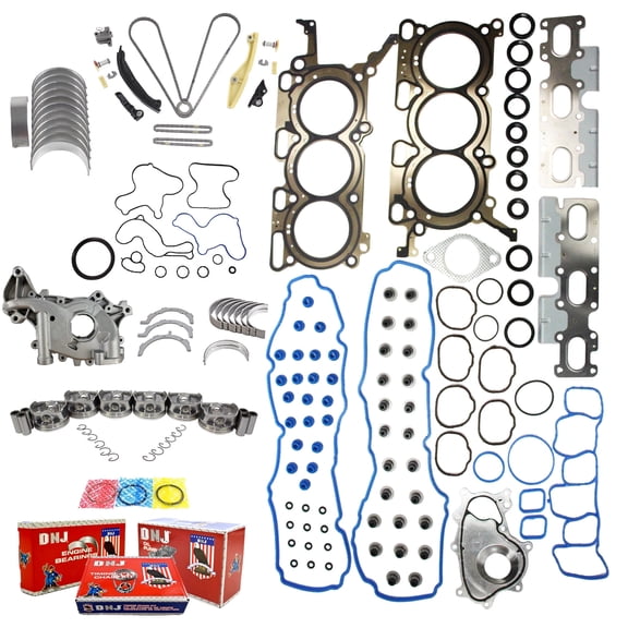 DNJ EK4336HM Master Engine Rebuild Kit Fits Cars & Trucks 2013 Lincoln 3.7L V6 24V DOHC 3726cc