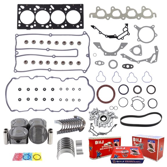 DNJ EK445M Master Engine Rebuild Kit Fits Cars & Trucks 2000 Ford Mercury Contour Cougar Escort Mystique 2.0L DOHC L4 16V 121cid VIN 3