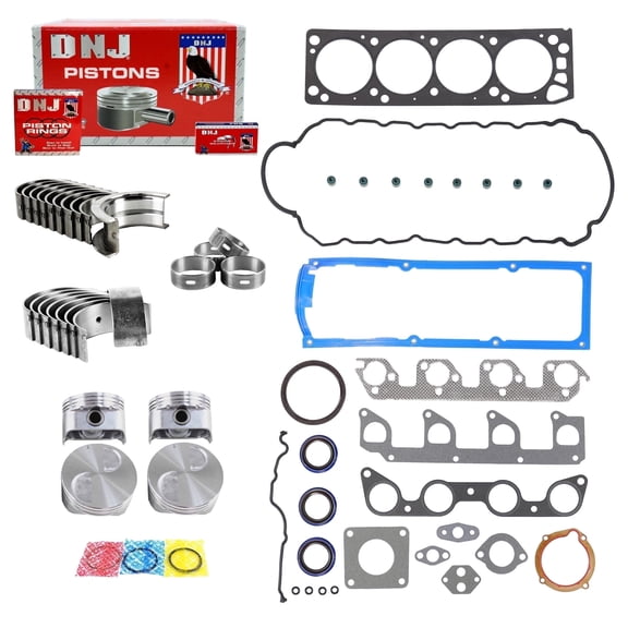 DNJ EK448 Engine Rebuild Kit Fits Cars & Trucks 1995-1997 Ford Mazda B2300 Ranger 2.3L SOHC L4 8V 140cid 2295cc