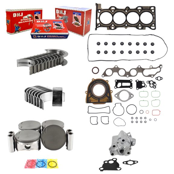DNJ EK478M Engine Rebuild Kit 06-13 Mazda 3I 2.0L 16V L4 DOHC
