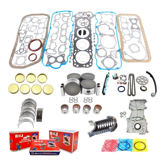DNJ EK607AM Master Engine Rebuild Kit Fits Cars & Trucks 1990-1992 Nissan Axxess Stanza 2.4L SOHC L4 12V 2389cc KA24E