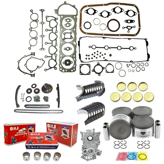 DNJ EK622M Master Engine Rebuild Kit Fits Cars & Trucks 1991-1994 Nissan 240SX 2.4L DOHC L4 16V 2389cc KA24DE