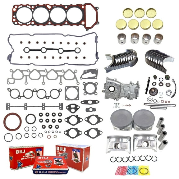 DNJ EK625M Master Engine Rebuild Kit Fits Cars & Trucks 1998-2001 Nissan Altima 2.4L DOHC L4 16V 2389cc KA24DE