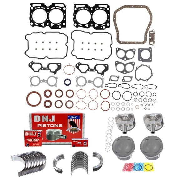 DNJ EK722C Engine Rebuild Kit Fits Cars & Trucks 2006-2015 Saab Subaru 2.5L H4 16V DOHC 2458cc