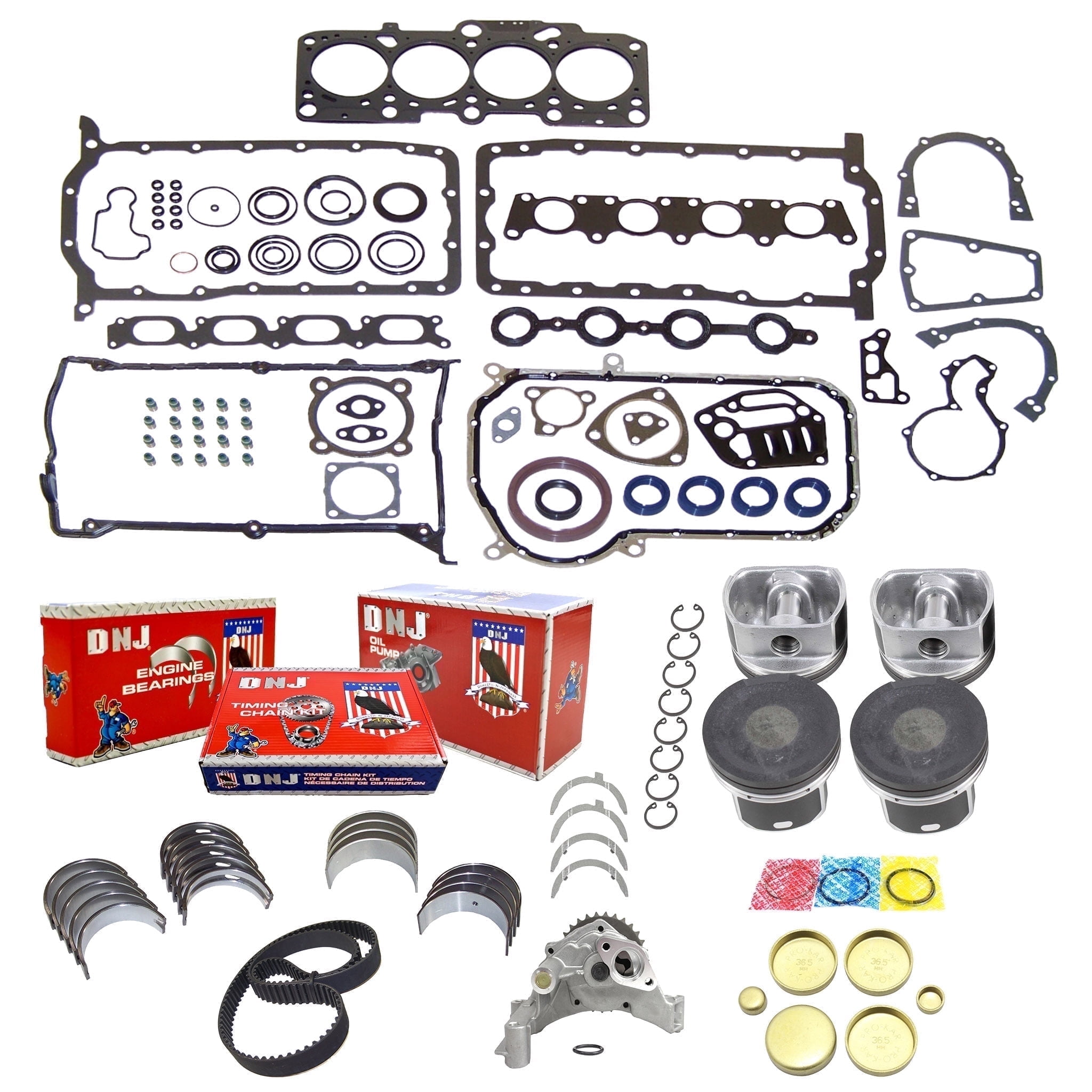 DNJ EK801GM Master Engine Rebuild Kit Fits Cars & Trucks 2001-2005 ...