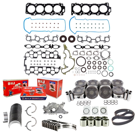 DNJ EK972M Master Engine Rebuild Kit Fits Cars & Trucks 1998-2004 Lexus Toyota 4Runner GX470 Land Cruiser LX470 Sequoia Tundra 4.7L DOHC V8 32V 285cid 2UZFE