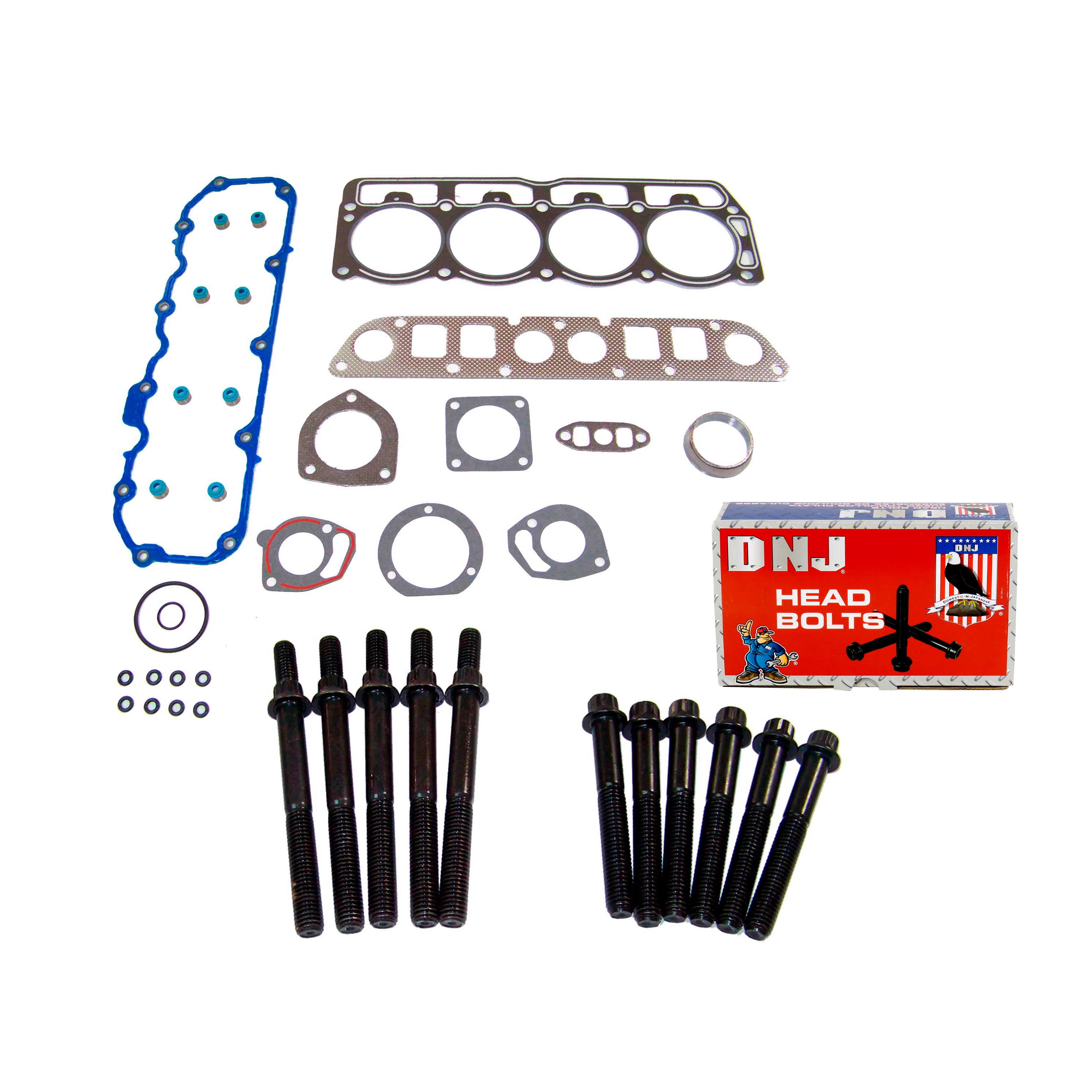 DNJ HGB1122 Cylinder Head Gasket Set Fits Cars & Trucks 97-02 Dodge Jeep 2.5L OHV 8V