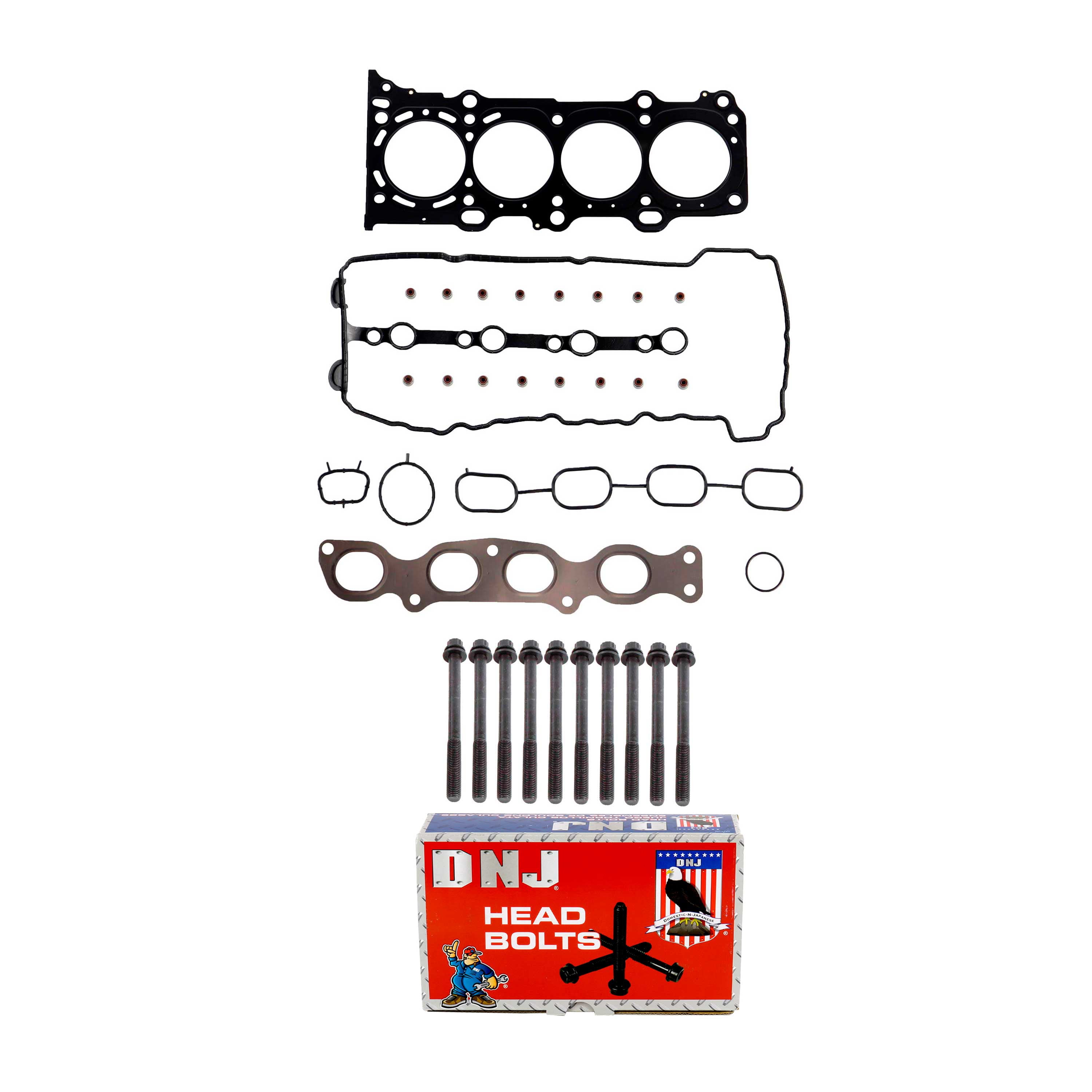 DNJ HGB534 Cylinder Head Gasket Set Fits Cars & Trucks 09-13 Suzuki 2.4L DOHC 16V