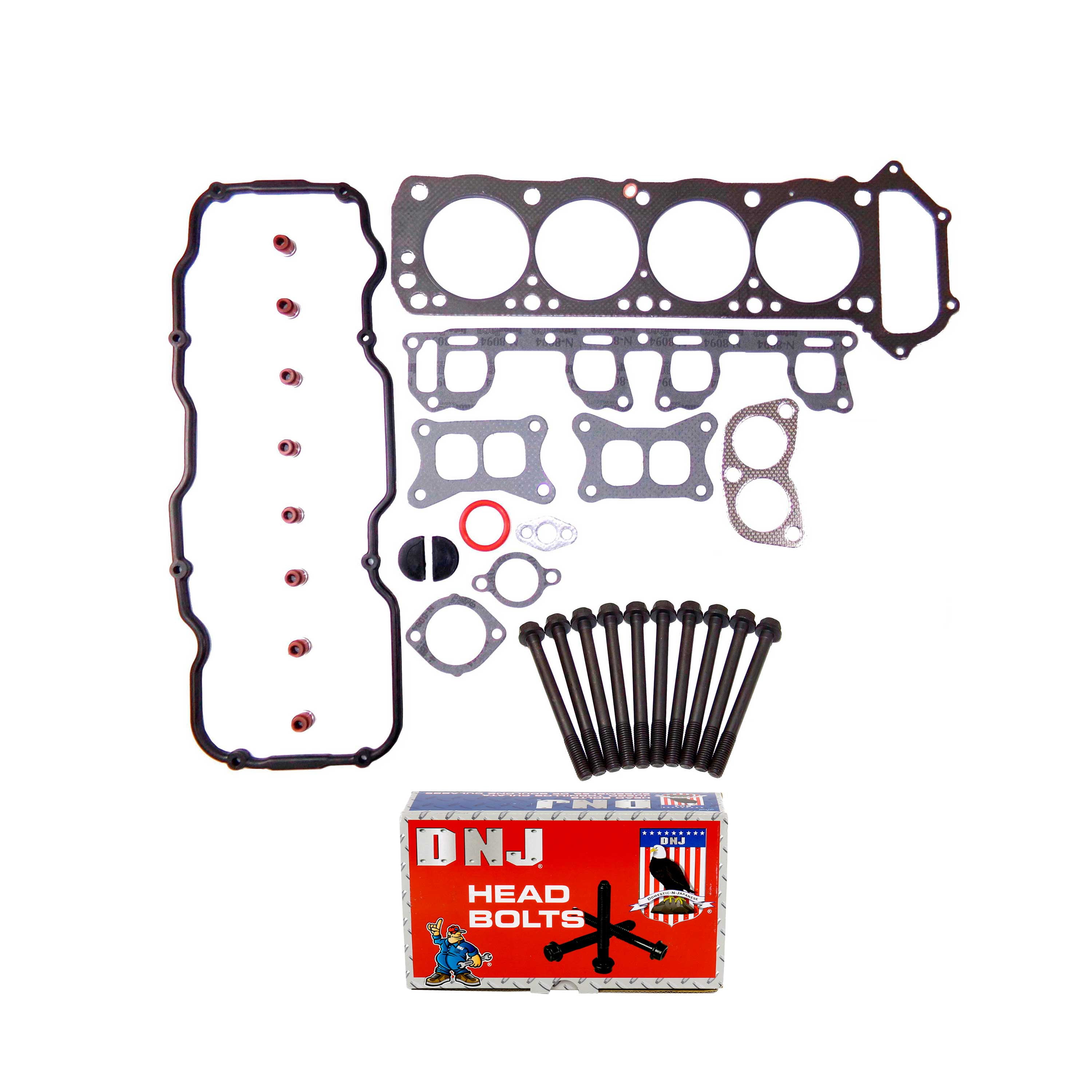 Engine Full Gasket Set Bolts Fits 87-89 Nissan 720 D21 Pathfinder 2.4L SOHC