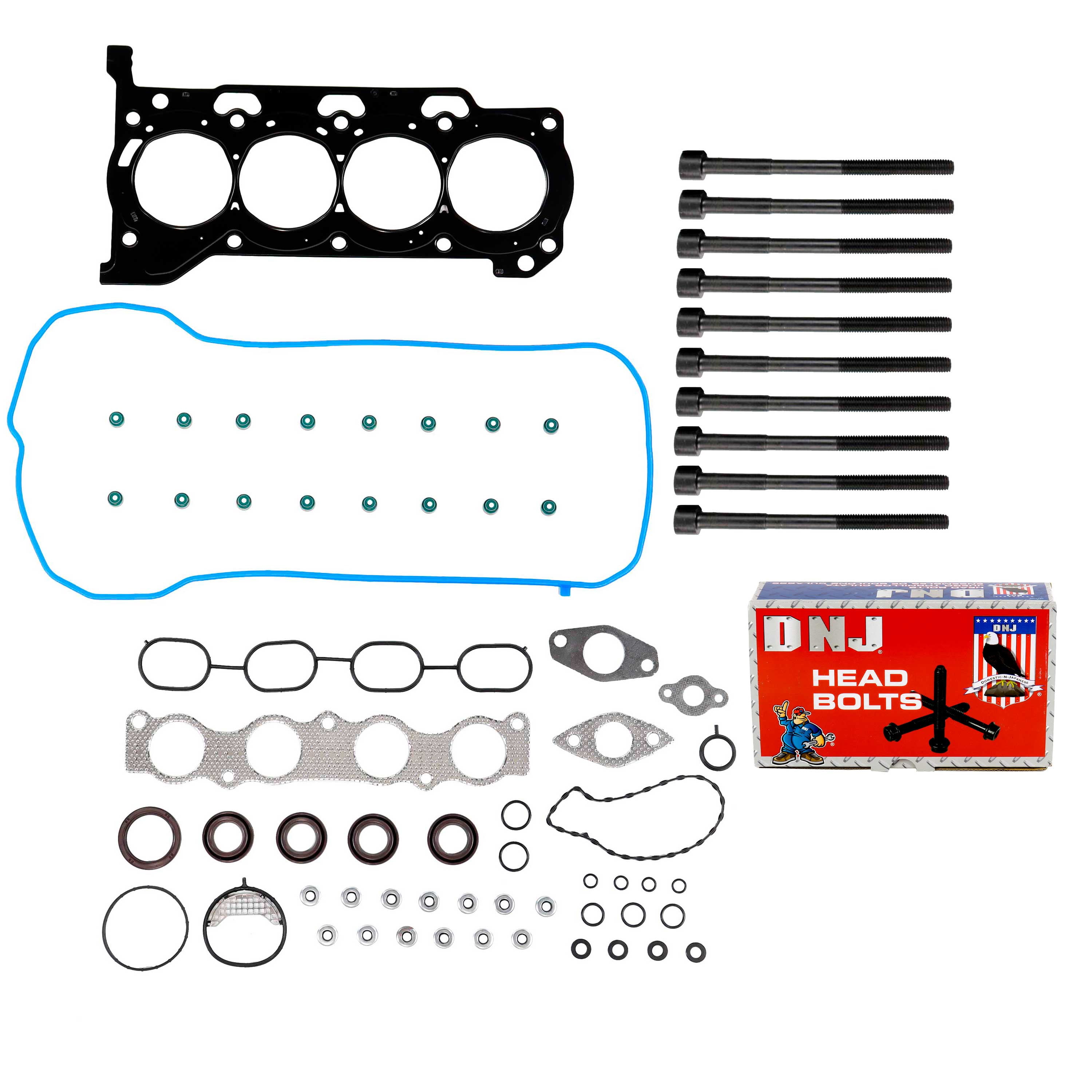 DNJ HGB928 Cylinder Head Gasket Set Fits Cars & Trucks 08-22 Pontiac Scion Toyota 1.8L DOHC 16V