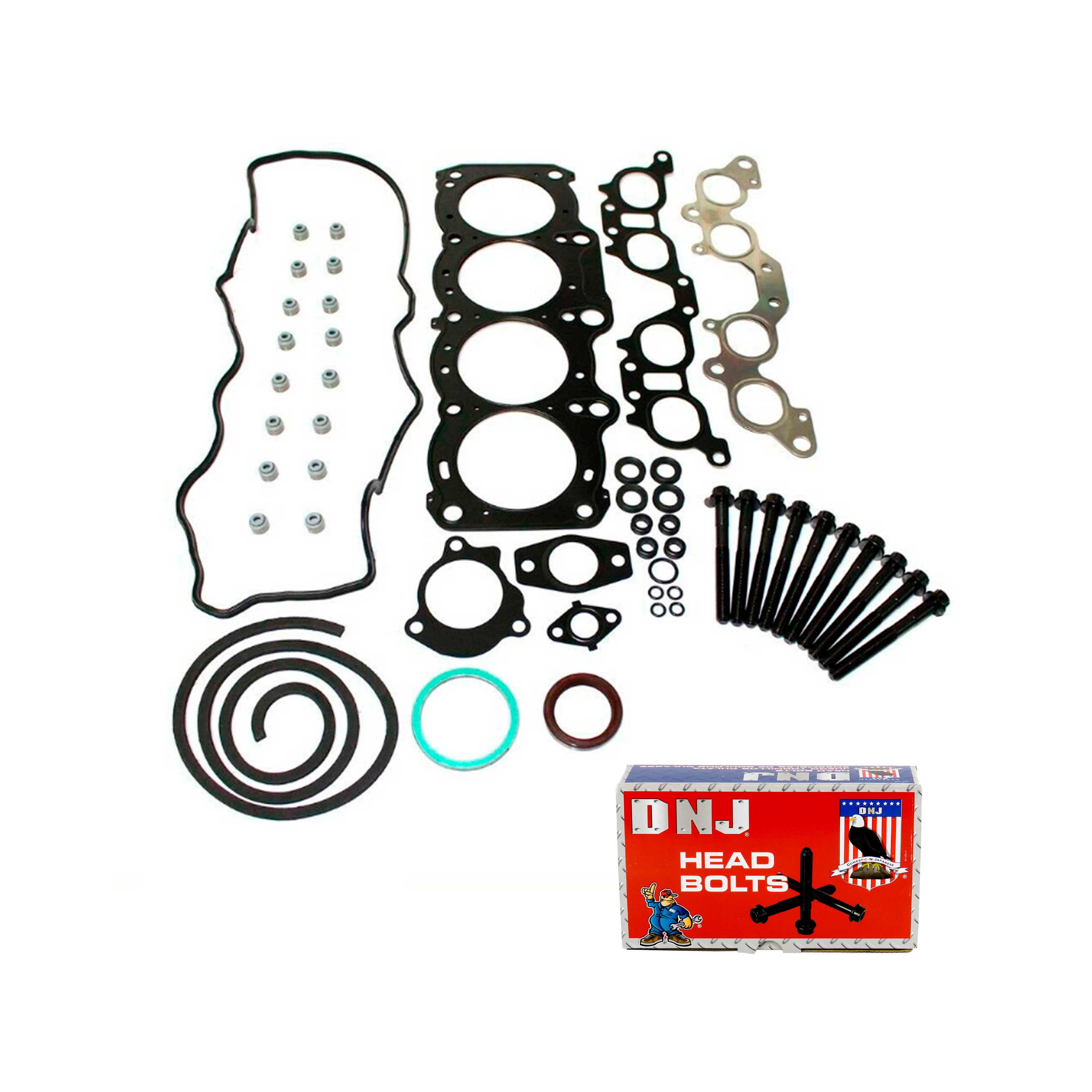 DNJ HGB985 Cylinder Head Gasket Set Fits Cars & Trucks 96-01 Toyota 2.2L DOHC 16V