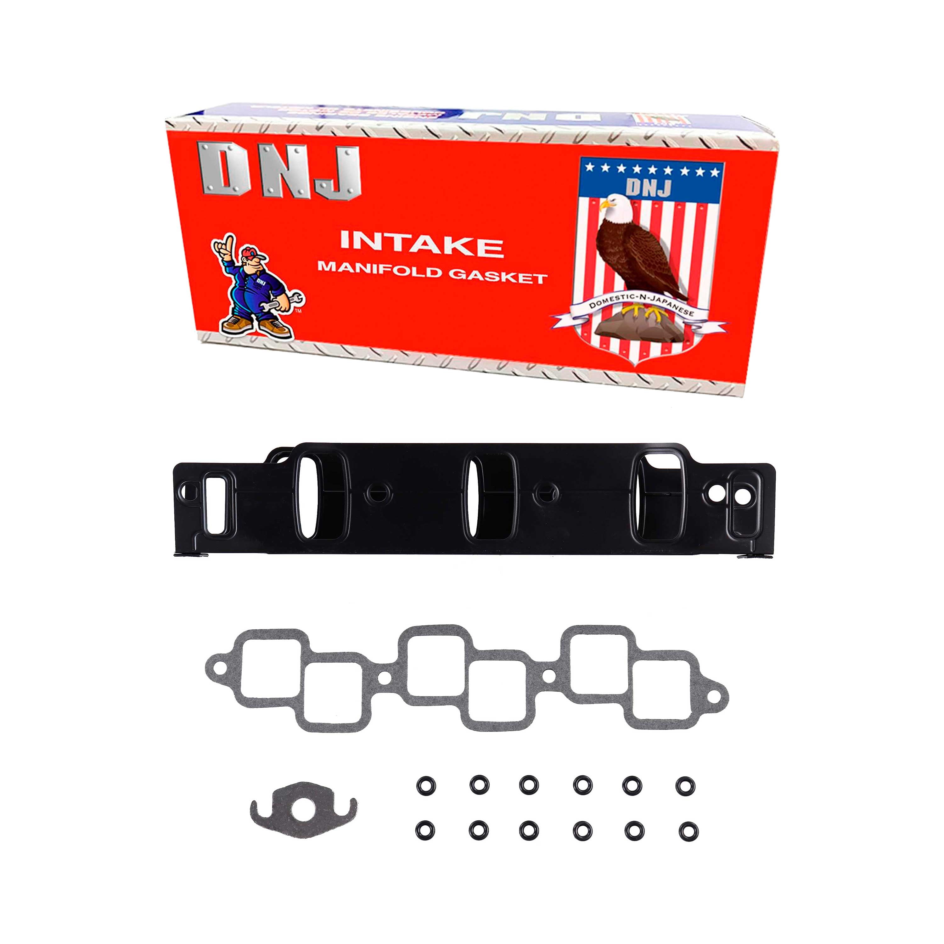 DNJ IG1135 Intake Manifold Gasket Set Fits Cars & Trucks 90-00 Chrysler Dodge 3.3L V6 OHV 12v
