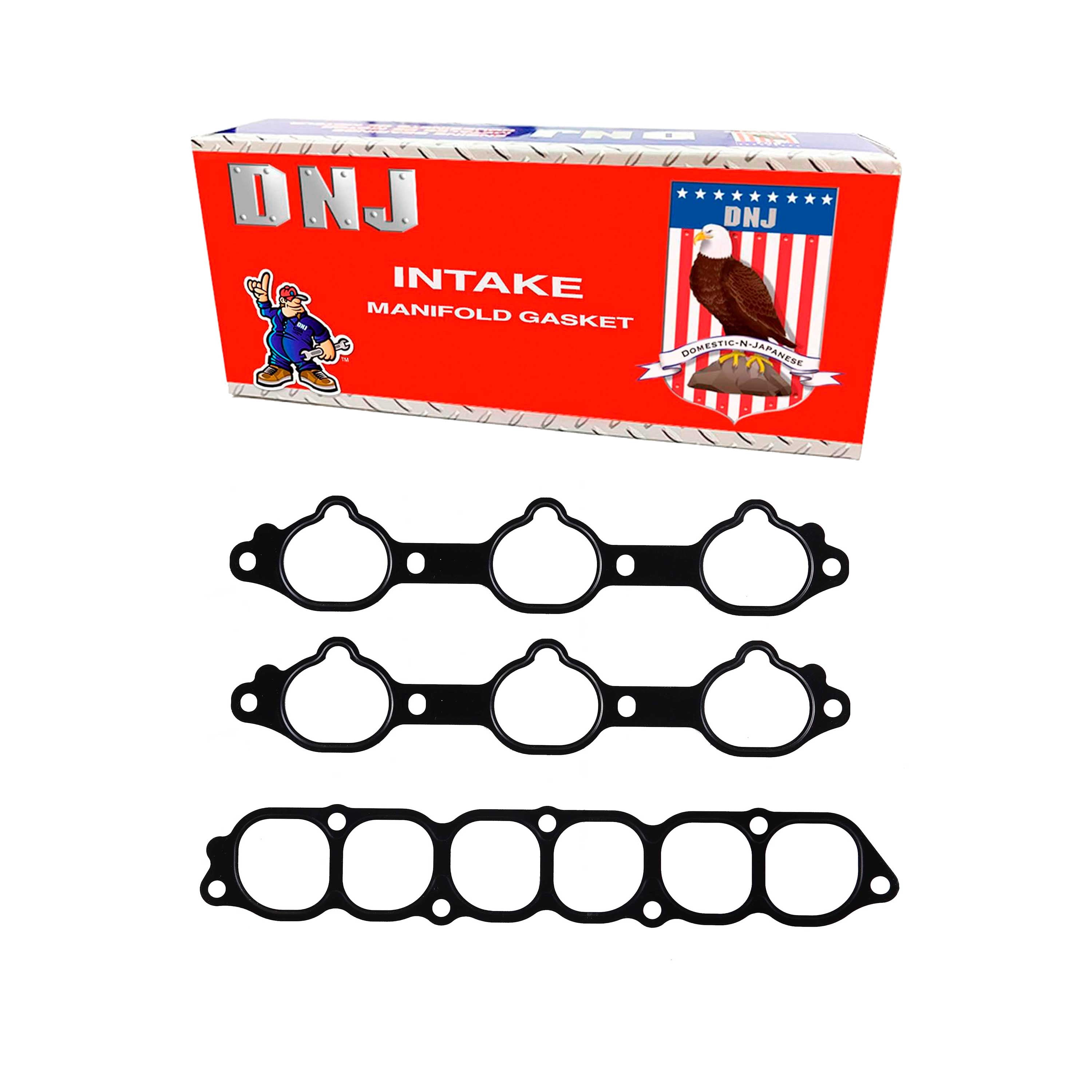 DNJ IG126 Intake Manifold Gasket Fits Cars & Trucks 91-99 Dodge Mitsubishi 3000GT 3.0L DOHC 24v