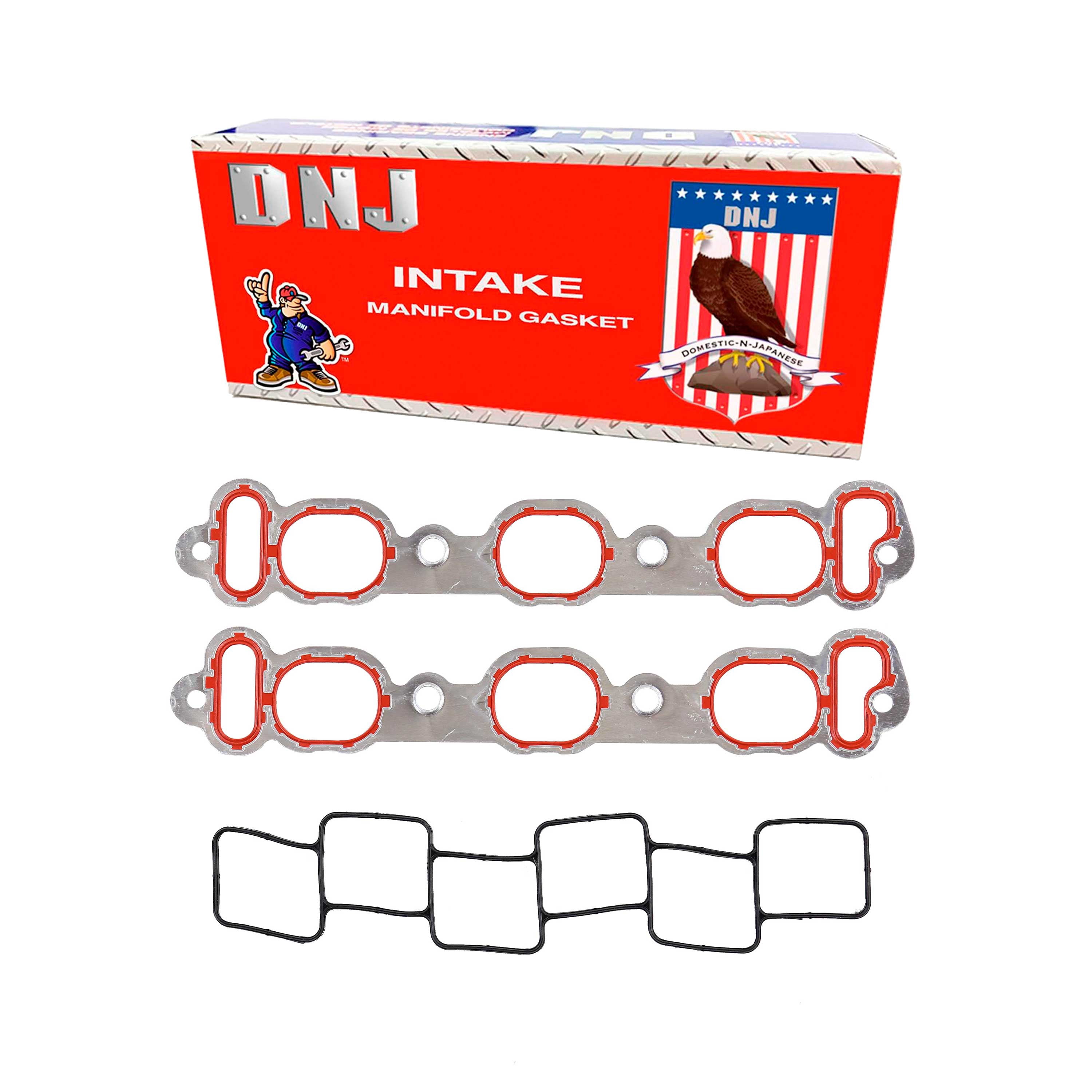 DNJ IG143 Intake Manifold Gasket Fits Cars & Trucks 98-10 Chrysler Dodge 300 300M 3.2L SOHC 24v