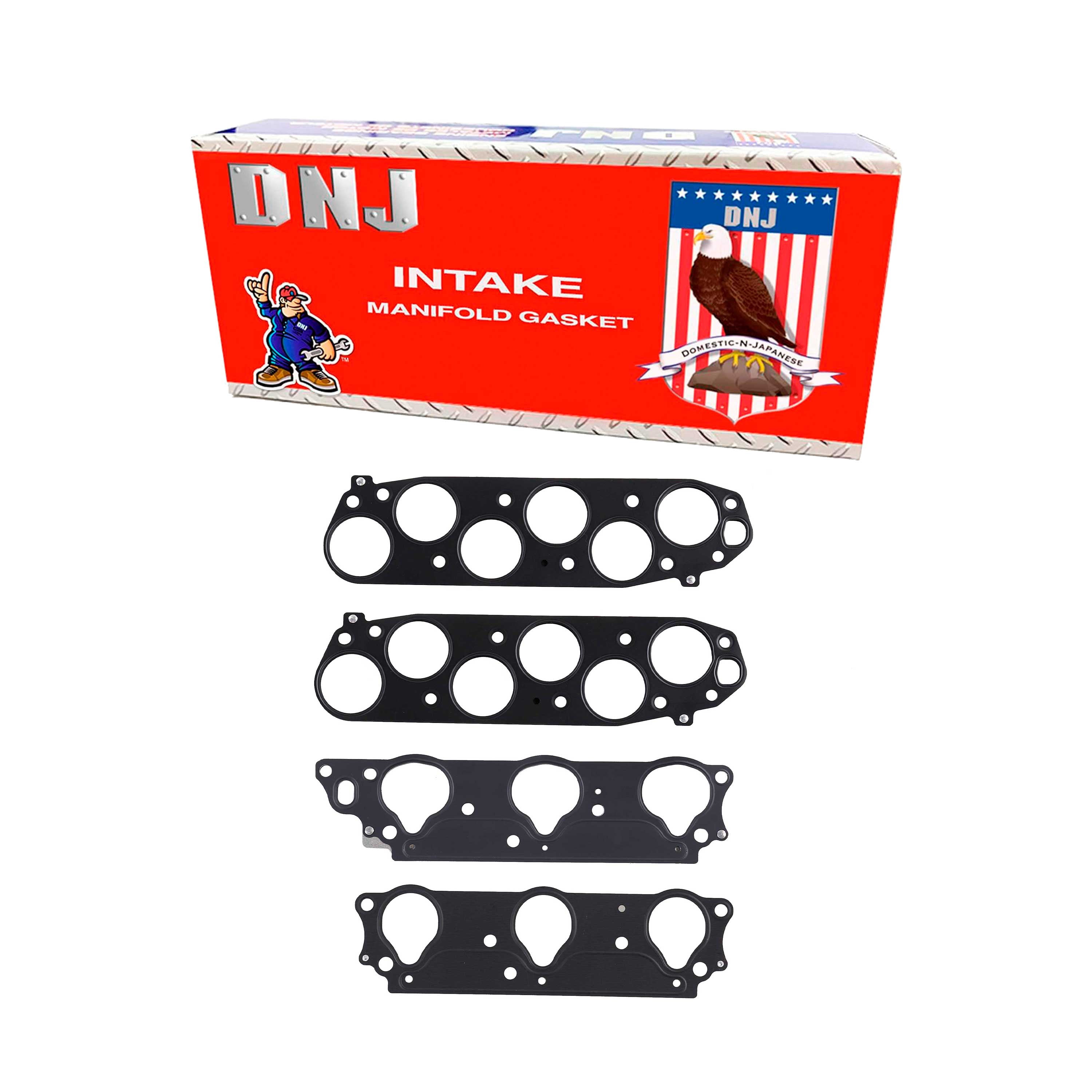 DNJ IG285 Intake Manifold Gasket Set Fits Cars & Trucks 03-07 Honda Accord 3.0L V6 SOHC 24v