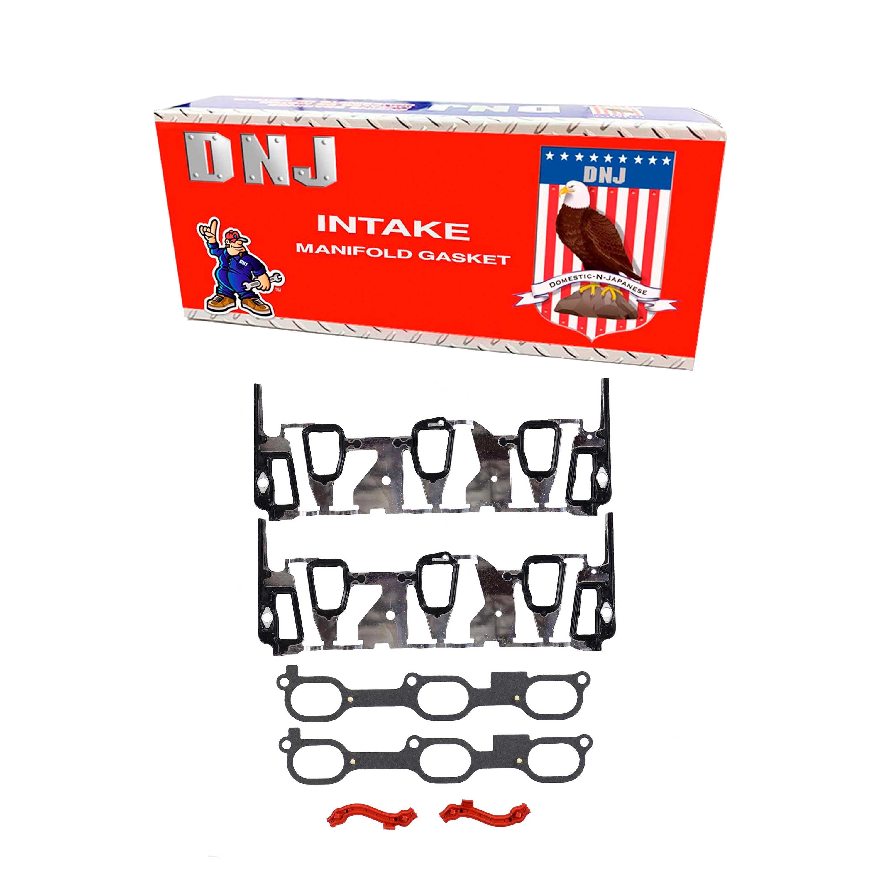 DNJ IG3121 Intake Manifold Gasket Fits Cars & Trucks 05-09 Chevrolet Equinox 3.4L V6 OHV 12v