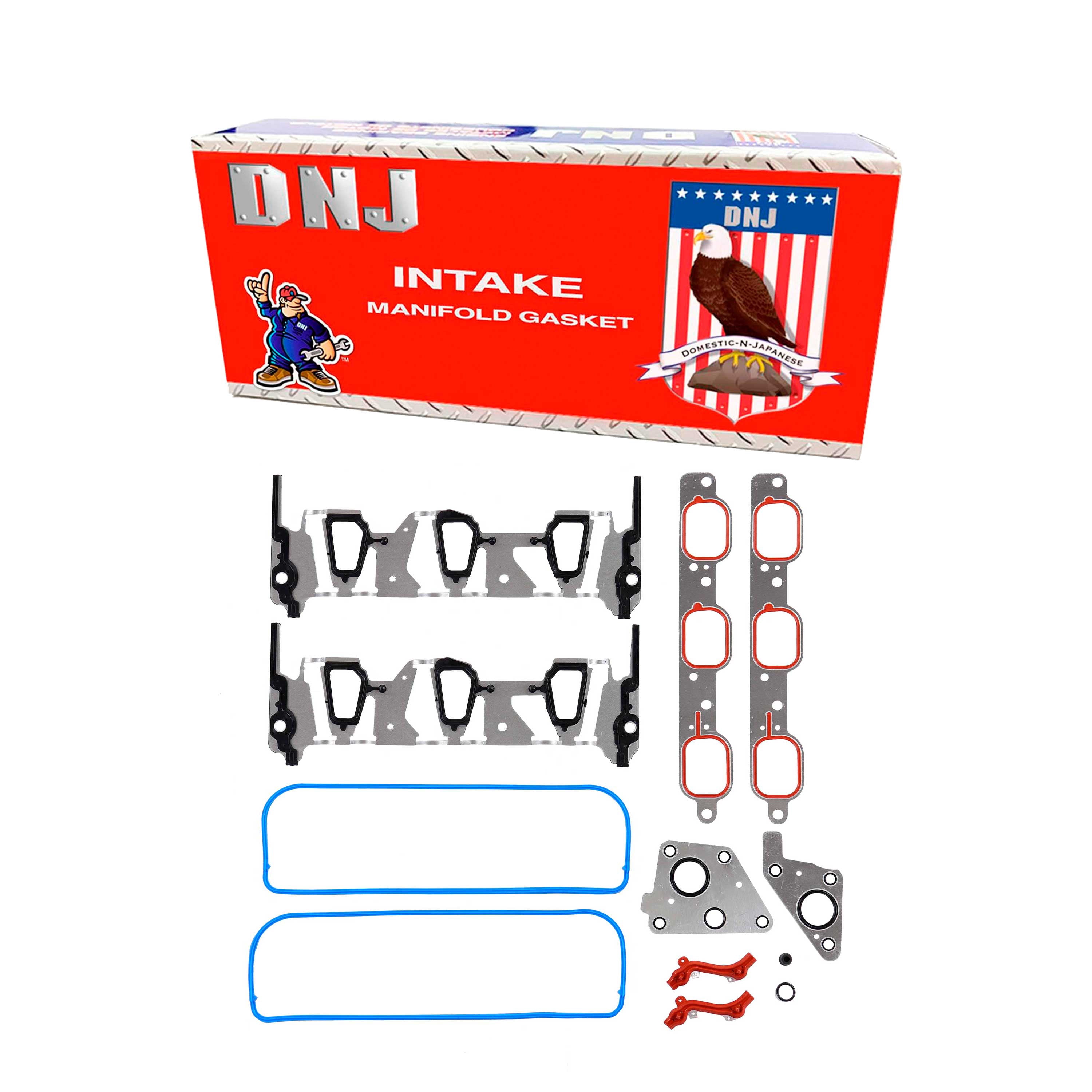 DNJ Intake Manifold Gasket Set IG3135 - For 2006-2011 Buick, Chevy, Pontiac 3.5L-3.9L V6