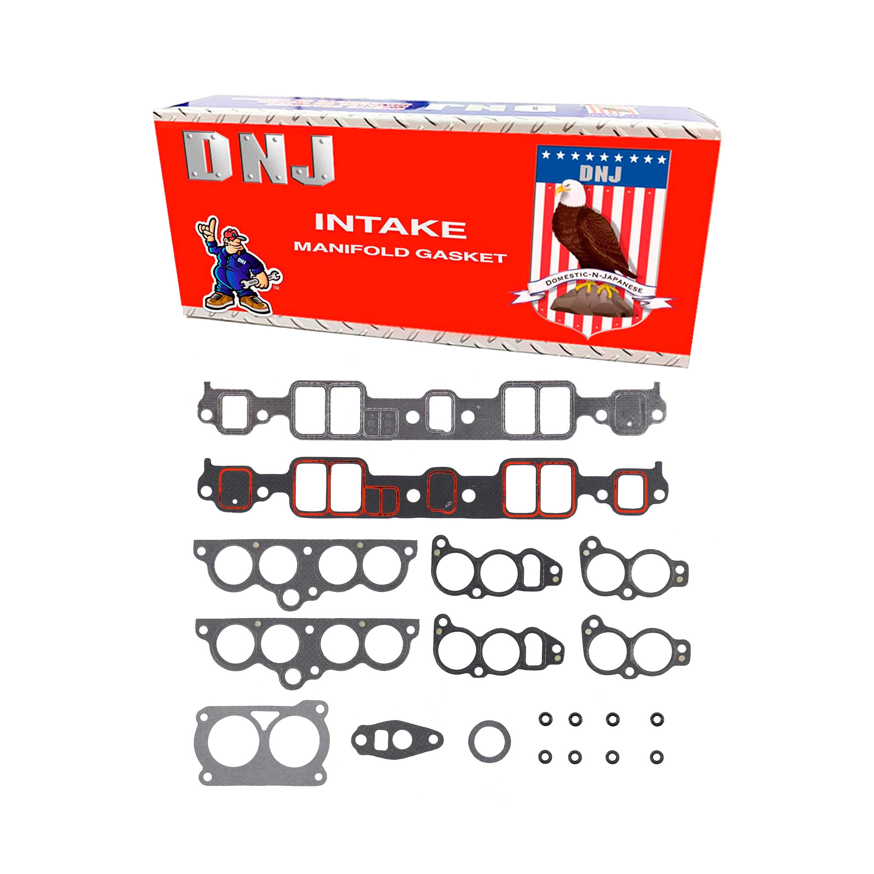 DNJ IG3173A Intake Manifold Gasket Fits Cars & Trucks 1986 Chevrolet Corvette 5.7L V8 OHV 16v