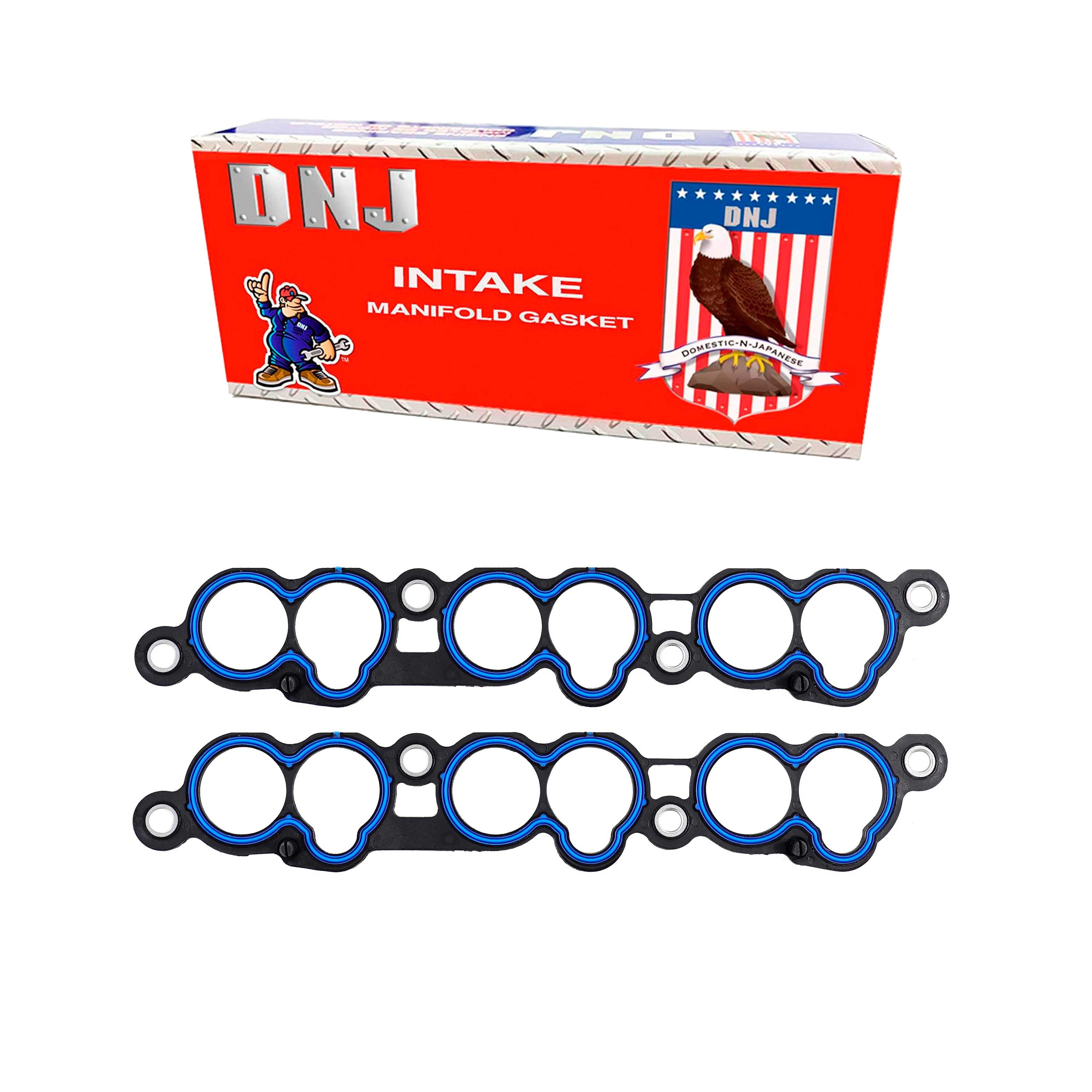 DNJ IG411 Intake Manifold Gasket Fits Cars & Trucks 95-02 Ford Mazda Mercury 2.5L V6 DOHC 24v Fits select: 1996-1999 FORD TAURUS, 2000-2001 MAZDA MPV