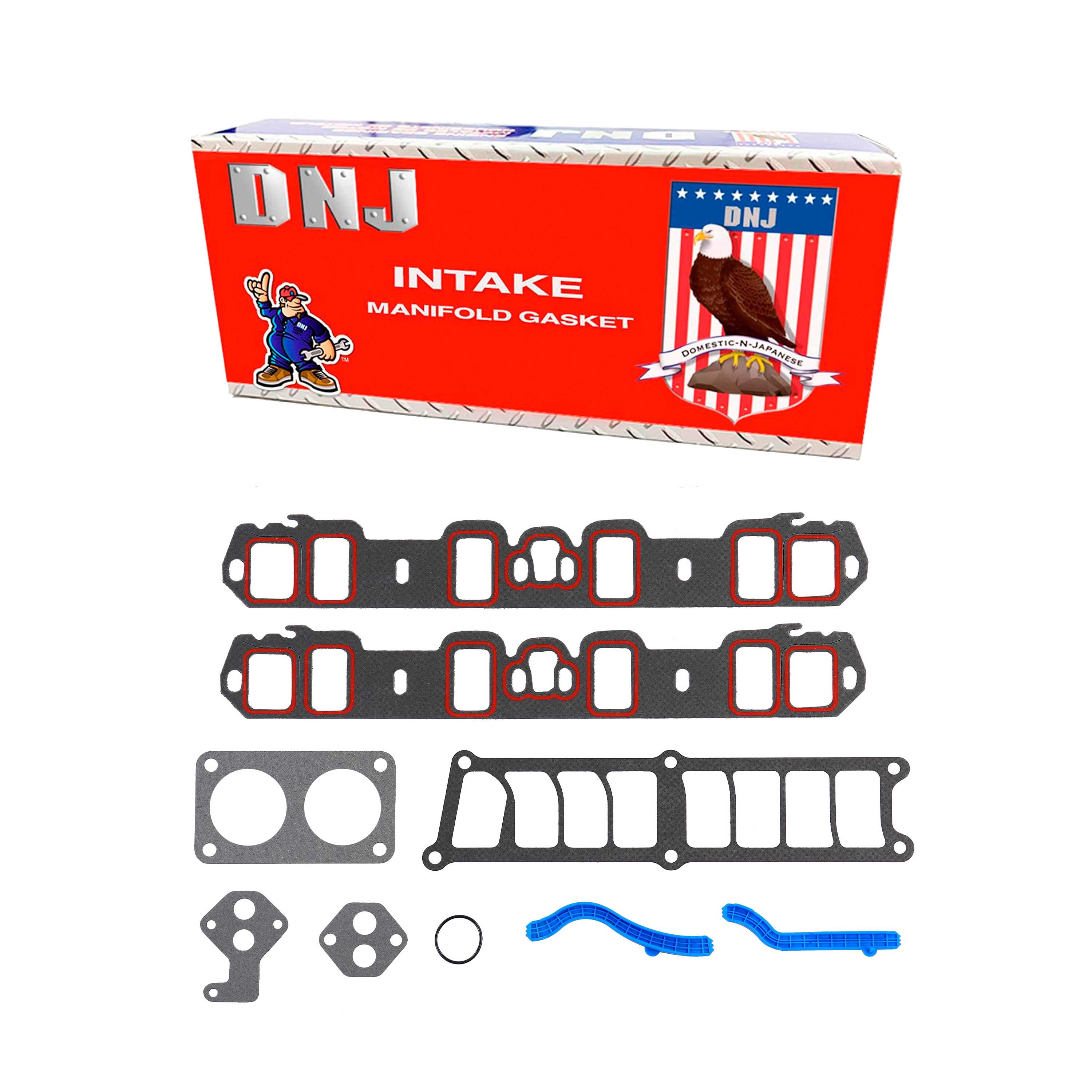 DNJ IG4113 Intake Manifold Gasket Fits Cars & Trucks 85-96 Ford Bronco E150 Econoline 5.0L OHV