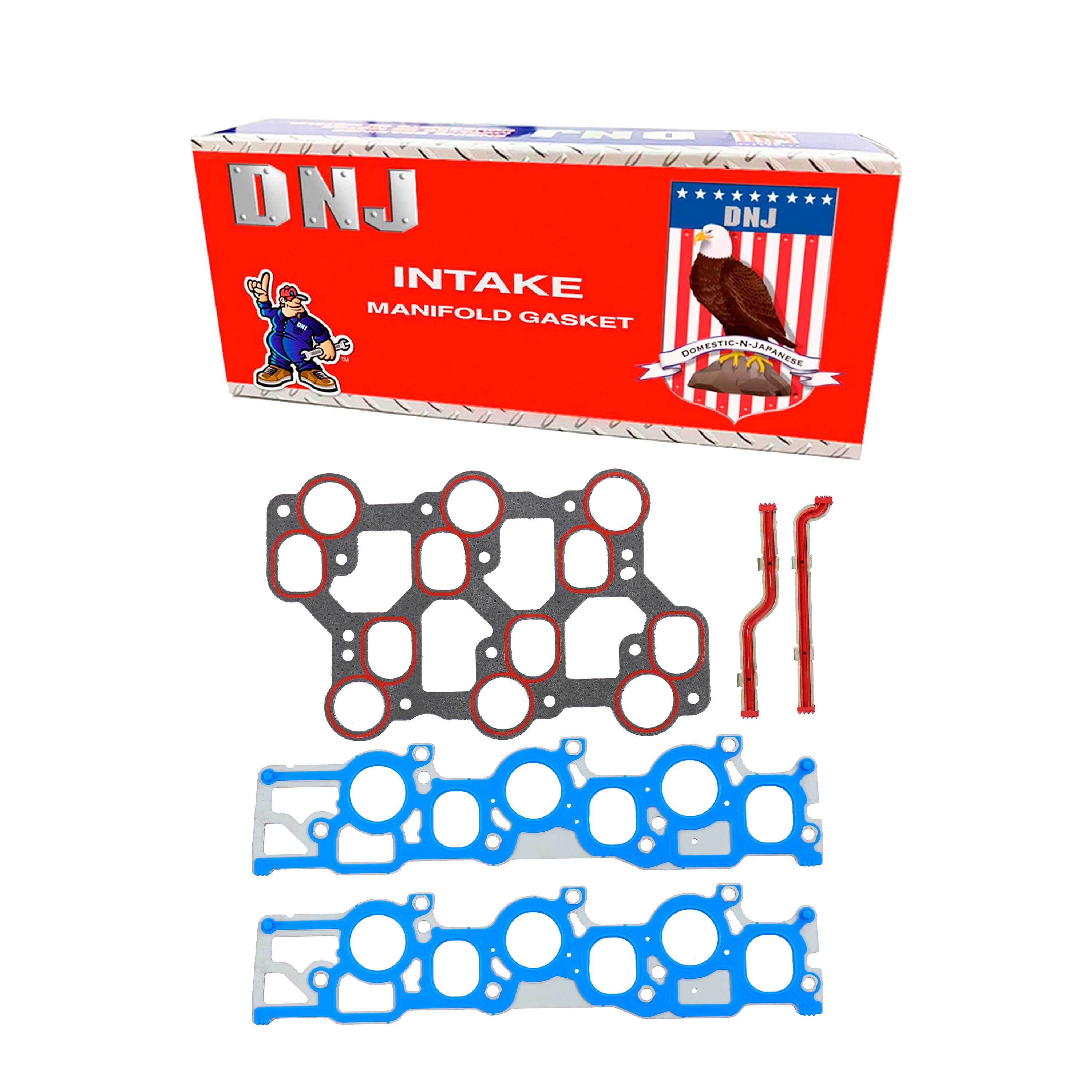 DNJ IG4120B Intake Manifold Gasket Fits Cars & Trucks 98-04 Ford E150 Econoline 3.8L OHV 12v