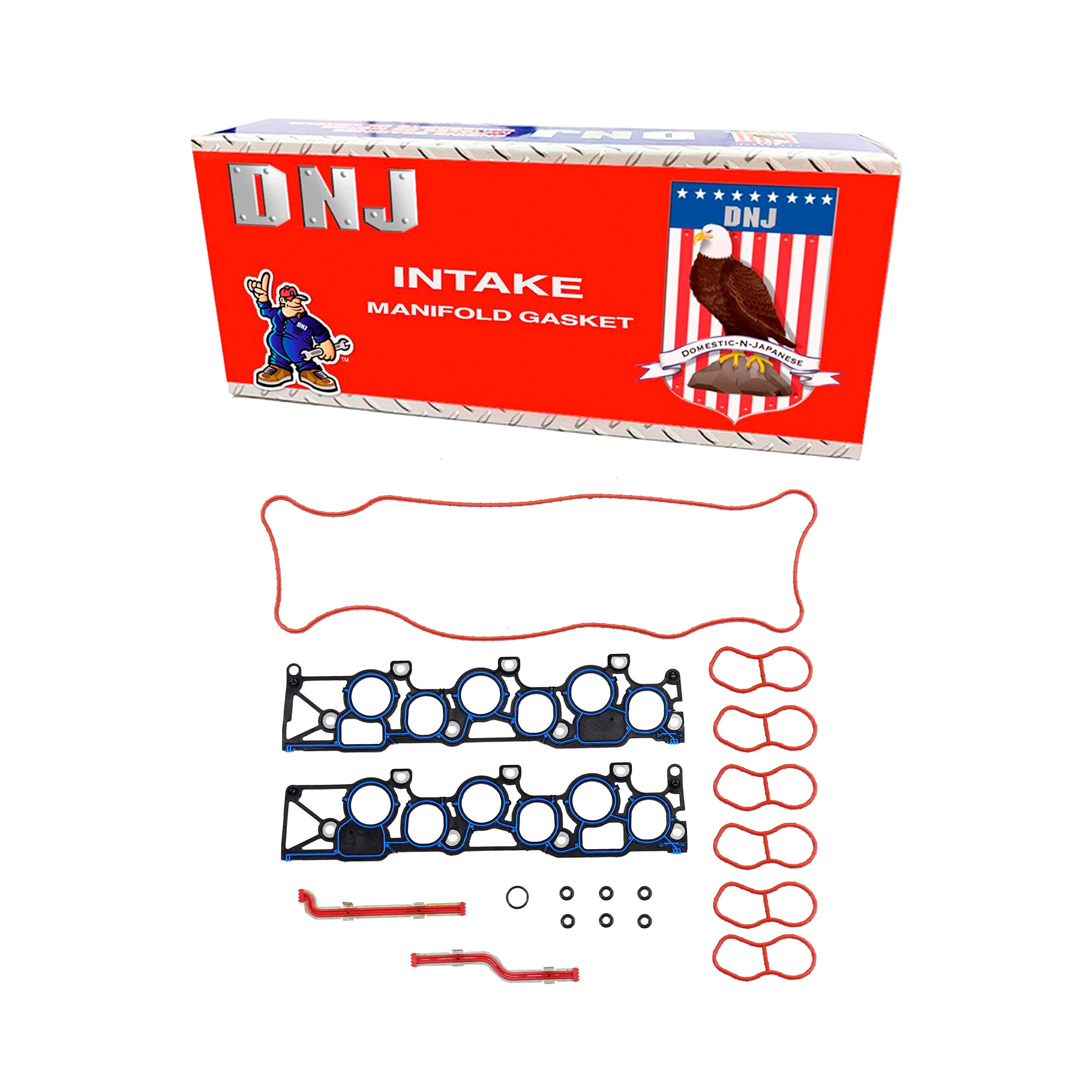 DNJ IG4128 Intake Manifold Gasket Set Fits Cars & Trucks 01-04 Fitsd 4.2L OHV 12V