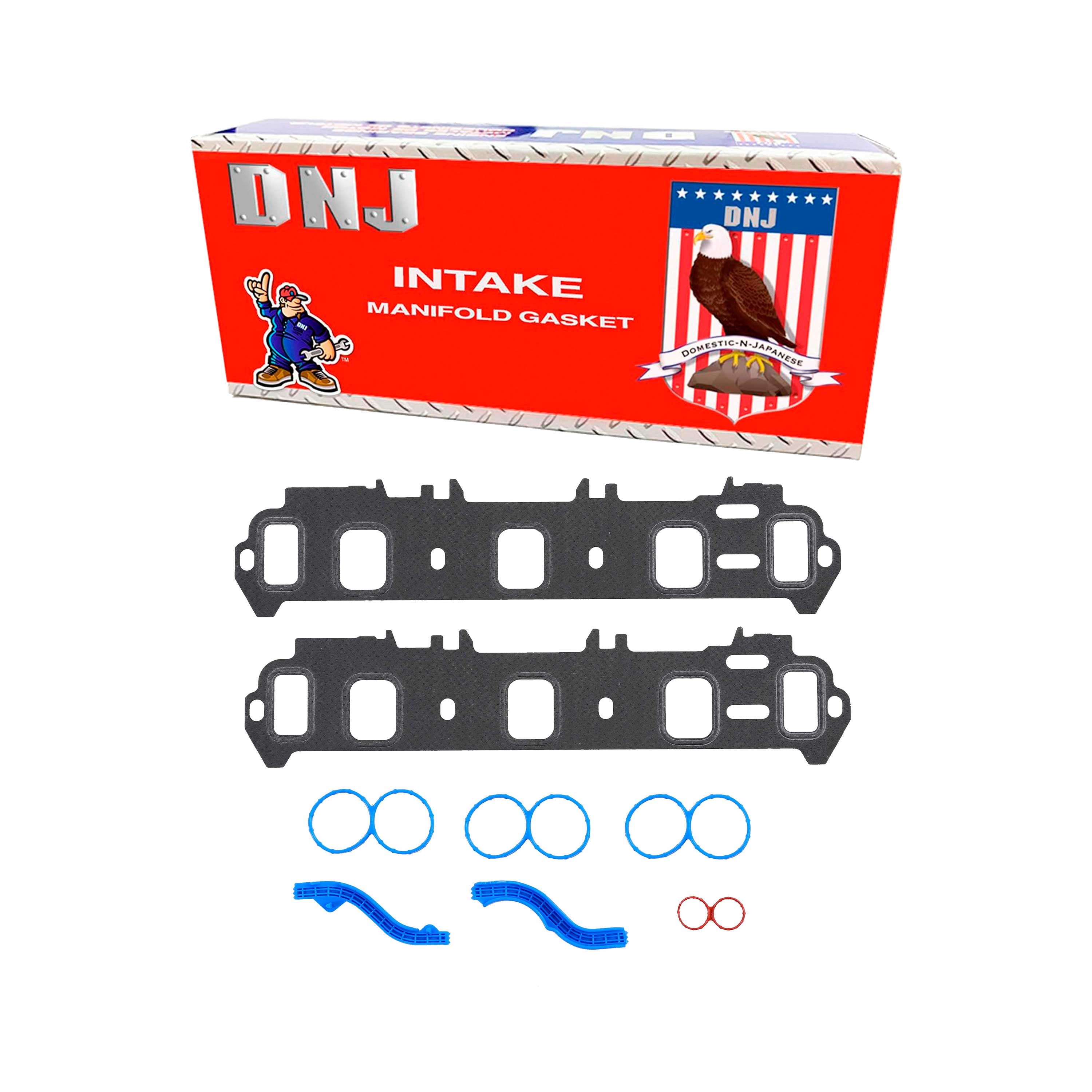 DNJ IG4146 Intake Manifold Gasket Fits Cars & Trucks 01-08 Ford Mazda B3000 Ranger 3.0L OHV 12v