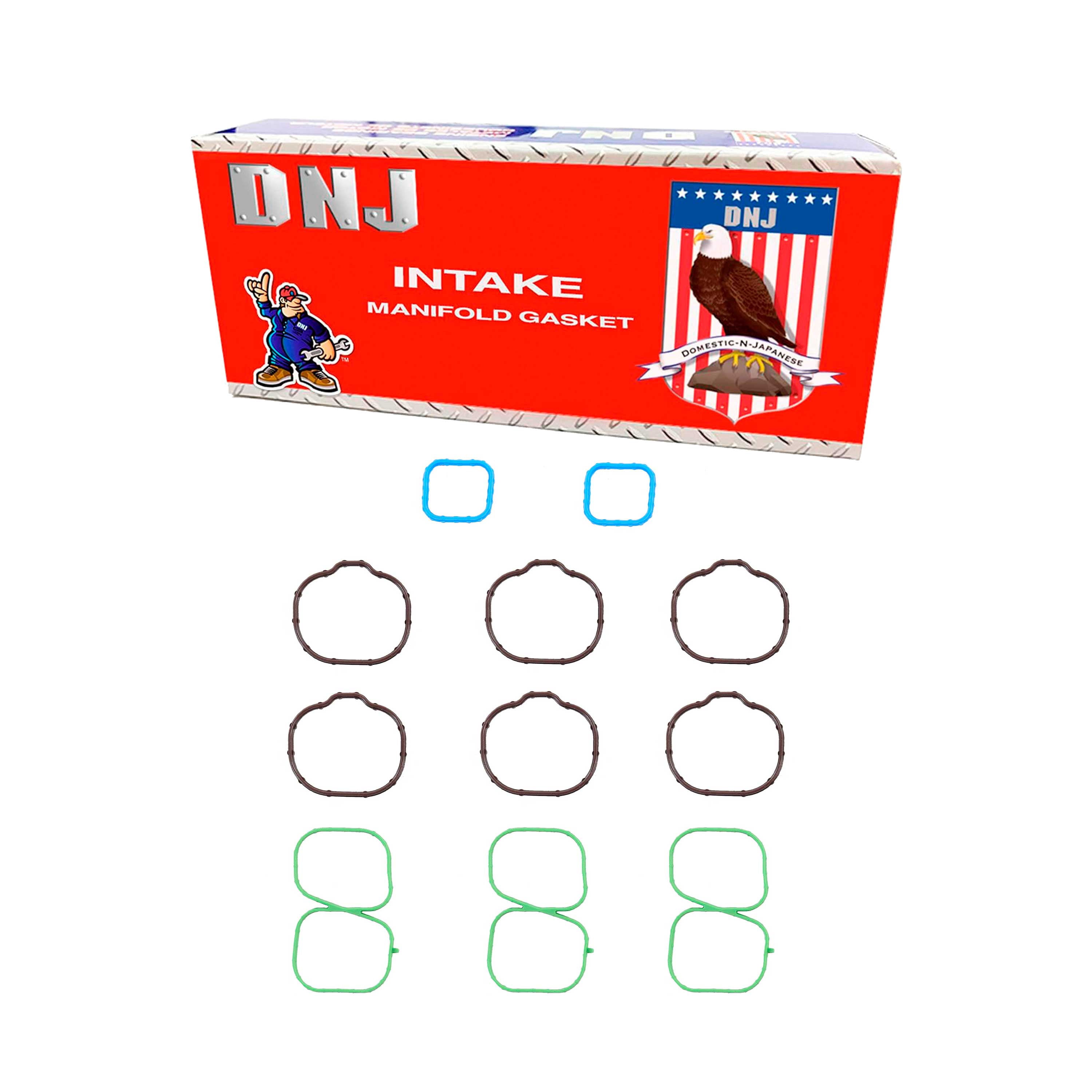 DNJ IG4198 Intake Manifold Gasket Fits Cars & Trucks 07-15 Ford Mazda 6 CX-9 3.5L V6 DOHC 24v