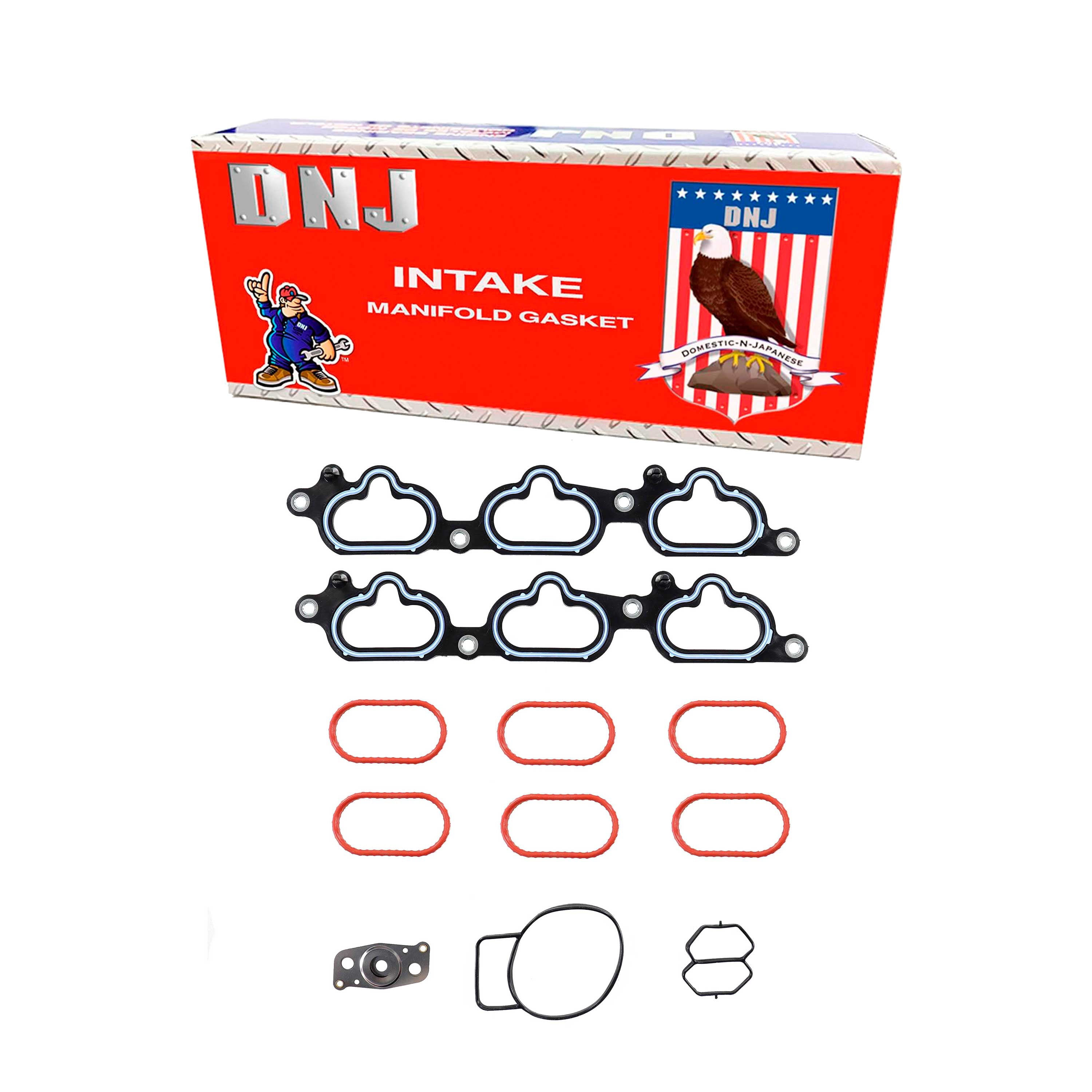 DNJ IG437A Intake Manifold Gasket Fits Cars & Trucks 2004 Mazda 6 3.0L V6 DOHC 24v Cu. 181