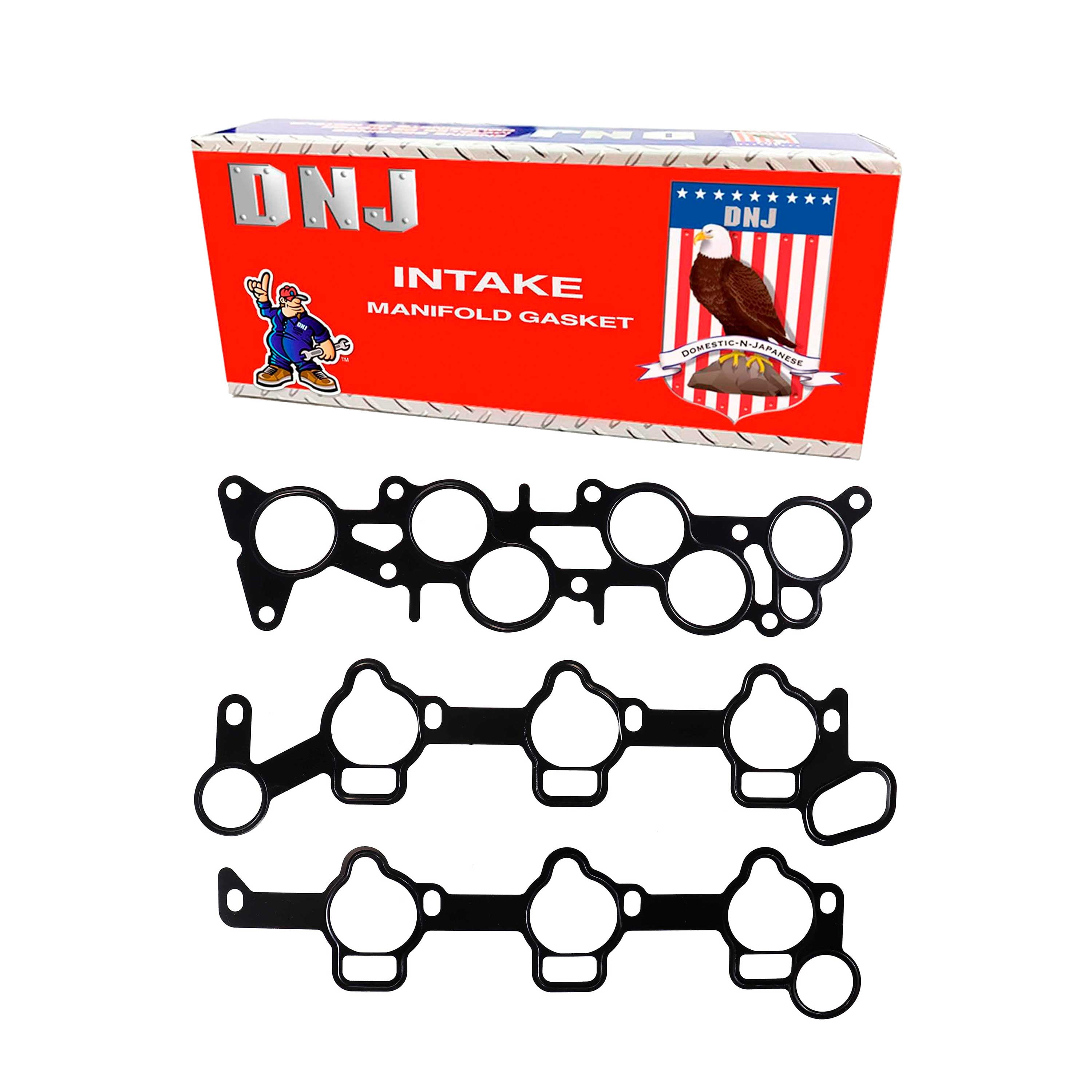 DNJ IG475 Intake Manifold Gasket Fits Cars & Trucks 90-91 Mazda 929 3.0L V6 DOHC 24v Cu. 180