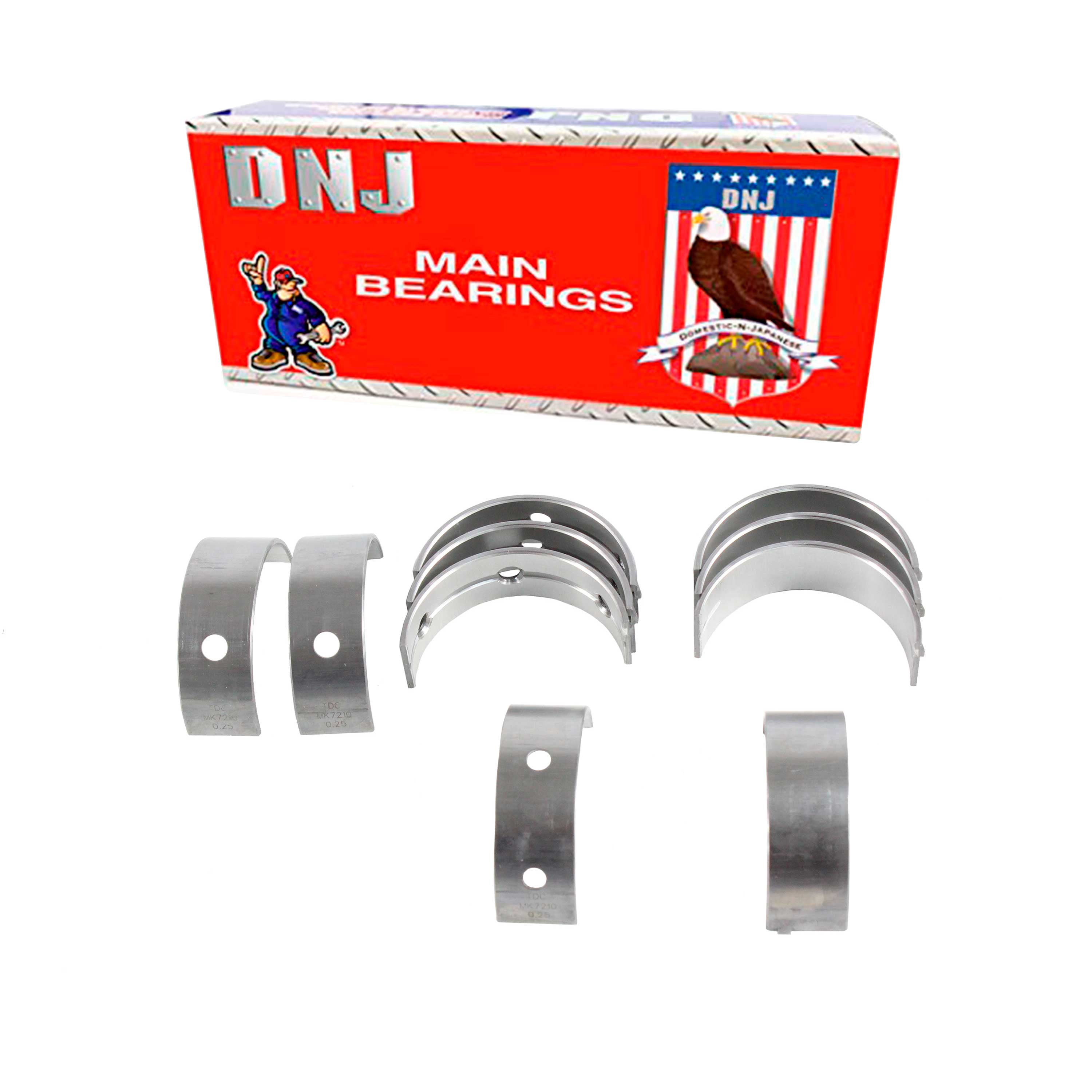 DNJ MB197 Main Bearing Set Fits Cars & Trucks 14-16 Hyundai Azera Genesis 3.3L 3.8L V6 DOHC 24V