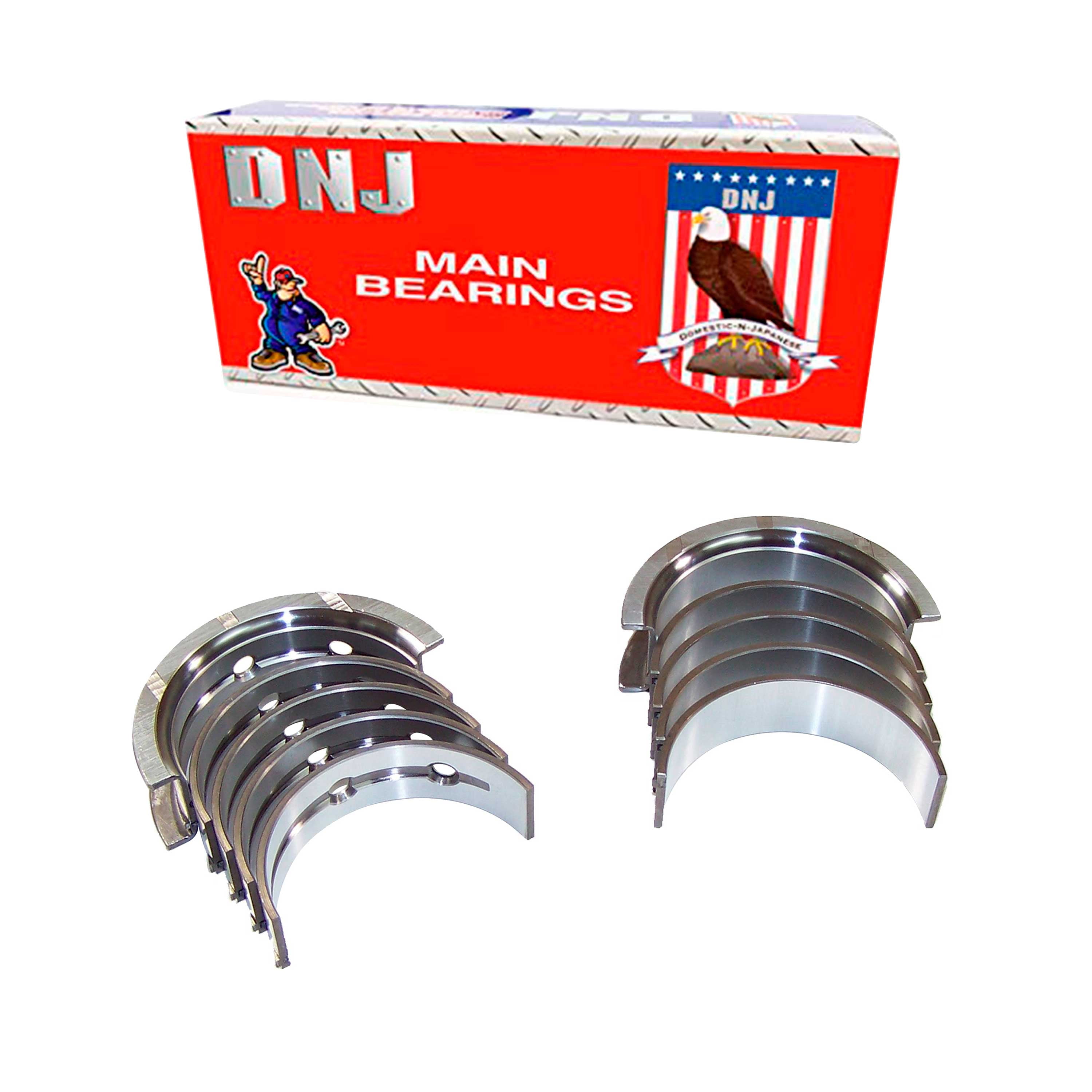 DNJ MB3165 Standard Main Bearings Set Fits Cars & Trucks 97-17 Buick Cadillac 4.8L-6.2L V8 OHV
