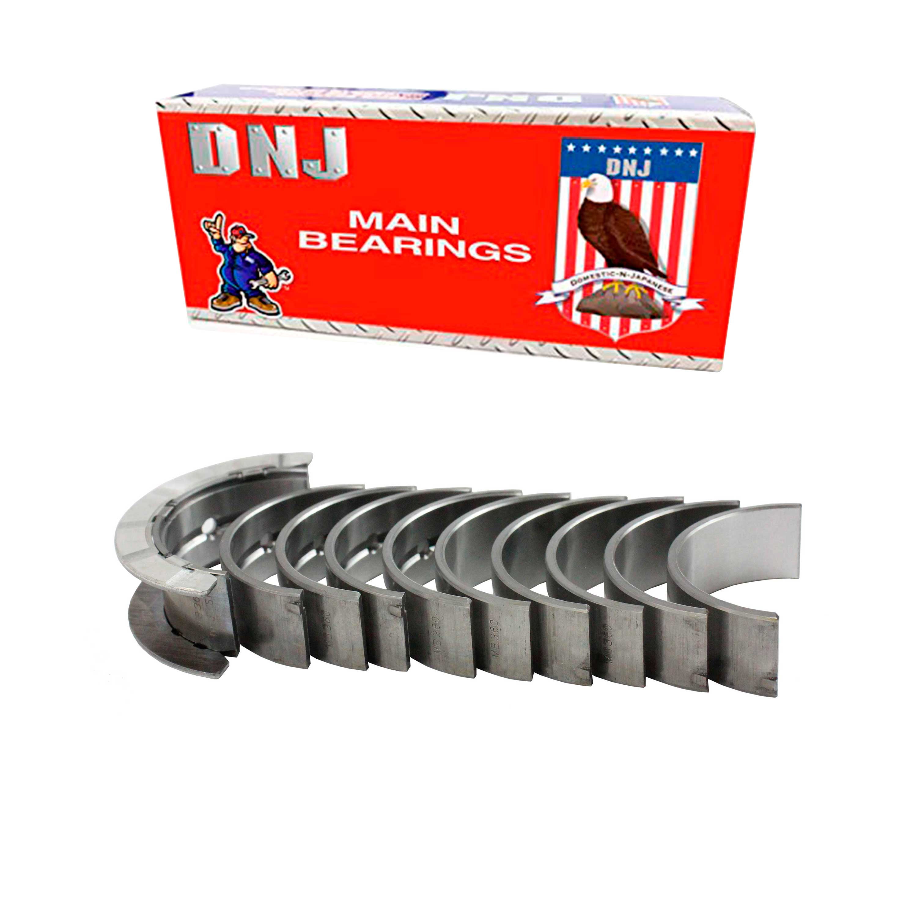 Mb360 Set DNJ MB360 Main Bearing Set Fits Cars & Trucks 16-22 Buick Chevrolet GMC ...