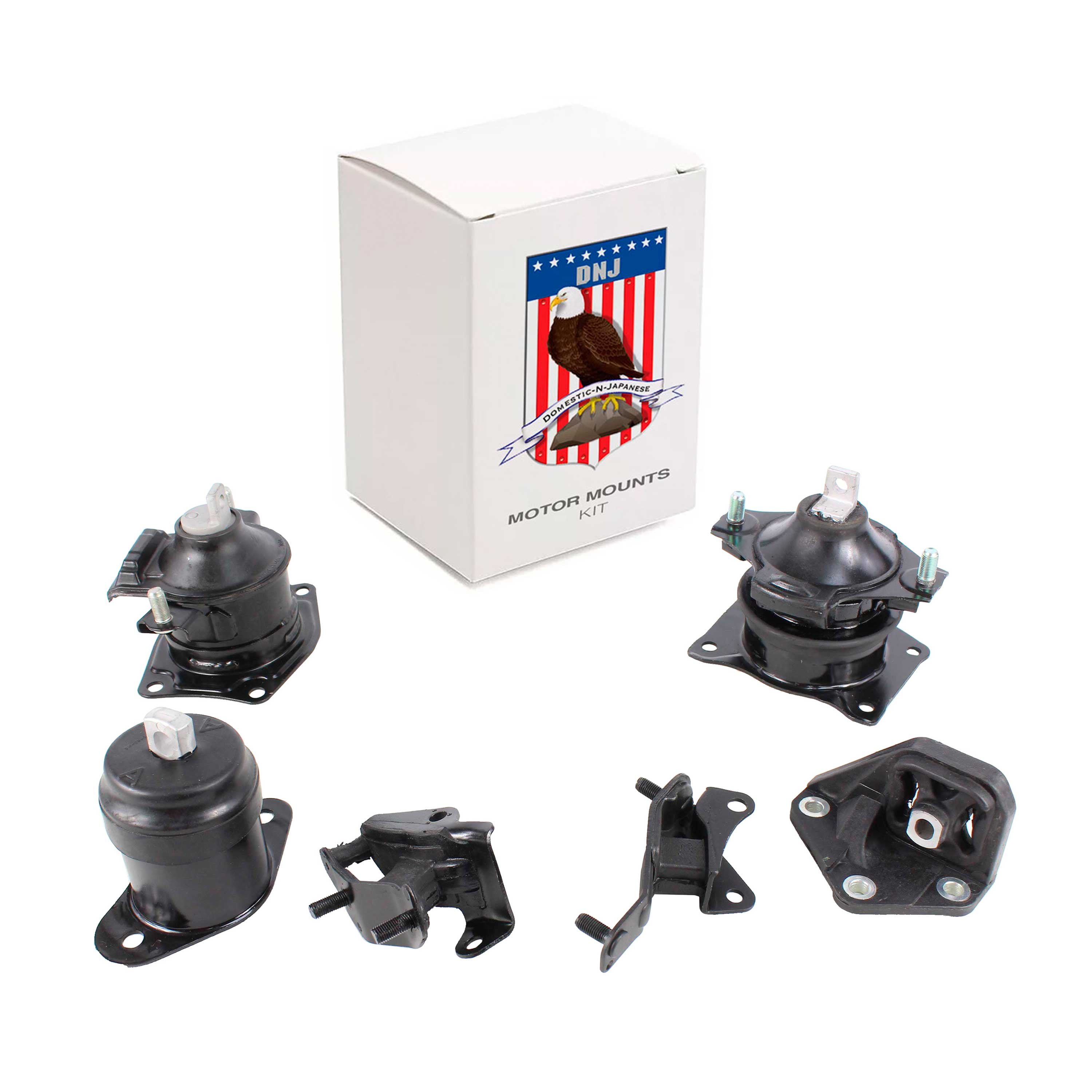 DNJ MMK1005 New Engine Motor Mount Kit 6PCS Fits Cars & Trucks 03-07 Honda Accord 2.4L DOHC