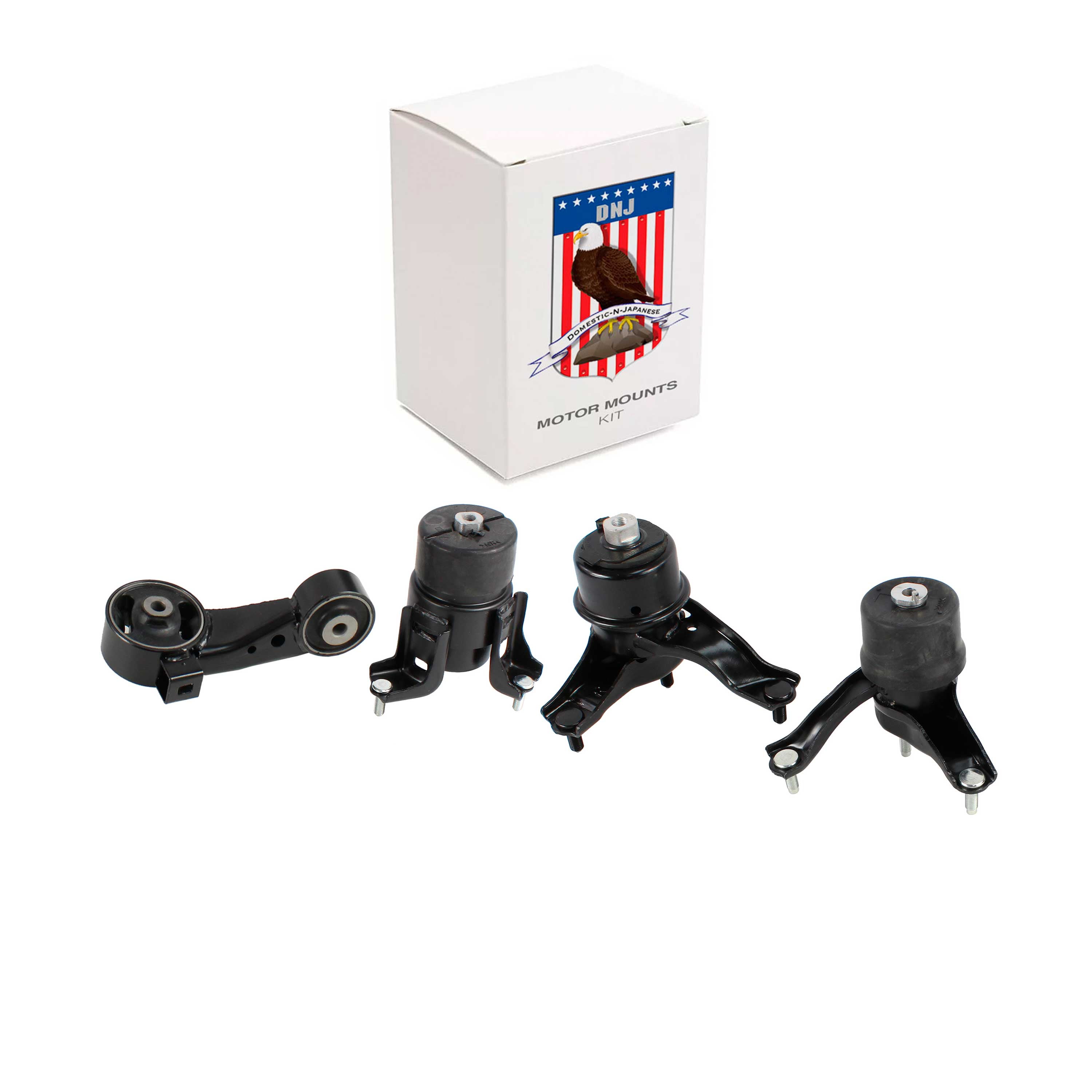 DNJ MMK1047 Engine Motor Mount & Trans. Kit Parts 4PCS Fits Cars & Trucks 02-06 Toyota 3.0L DOHC