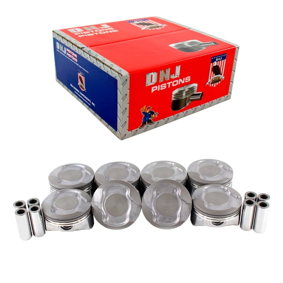 DNJ P1102 Standard Complete Piston Set Fits Cars & Trucks 08-13 Chrysler Dodge Aspen 4.7L SOHC