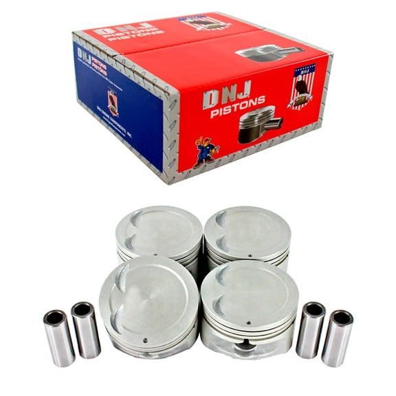 DNJ P129 Std. Complete Piston Set Fits Cars & Trucks 01-11 Hyundai Kia Accent Rio 1.6L DOHC 16v