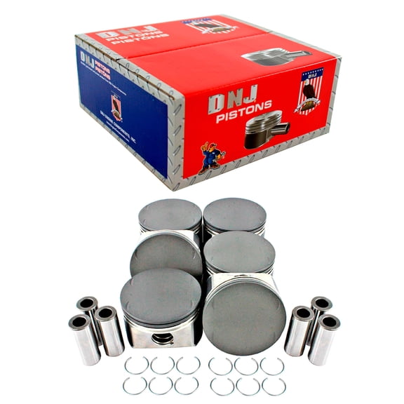 DNJ P143 Standard Complete Piston Set Fits Cars & Trucks 98-01 Dodge Concorde 3.2L SOHC 24v