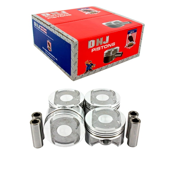 DNJ P297 Standard Complete Piston Set Fits Cars & Trucks 96-00 Honda Civic del Sol 1.6L SOHC