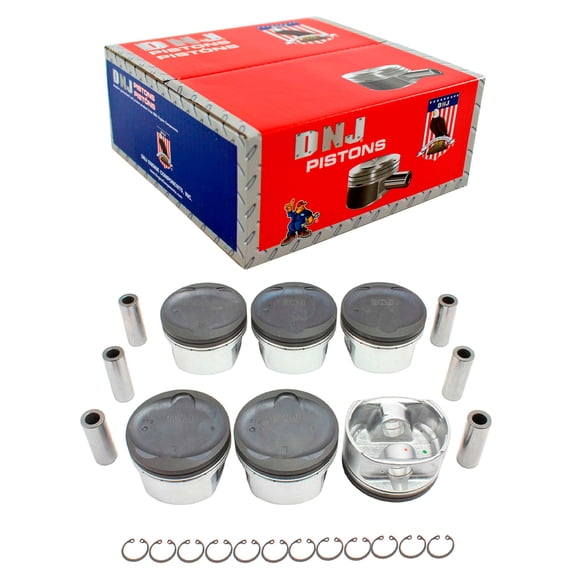 DNJ P354.20 o/s Complete Piston Set Fits Cars & Trucks 2004 Isuzu Axiom Rodeo 3.5L DOHC 24v